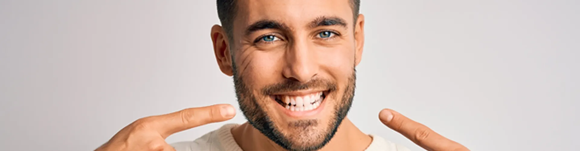 Man showing smile